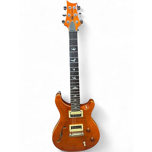 Used PRS SE Custom 22 Semi-Hollowbody Orange Hollow Body Electric Guitar