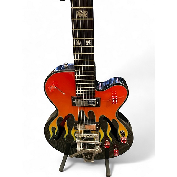 Used Epiphone Flame Kat Flame Solid Body Electric Guitar
