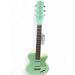 Used Danelectro U2 GREEN Solid Body Electric Guitar