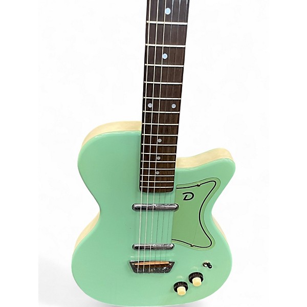 Used Danelectro U2 GREEN Solid Body Electric Guitar
