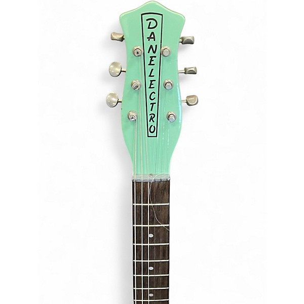 Used Danelectro U2 GREEN Solid Body Electric Guitar