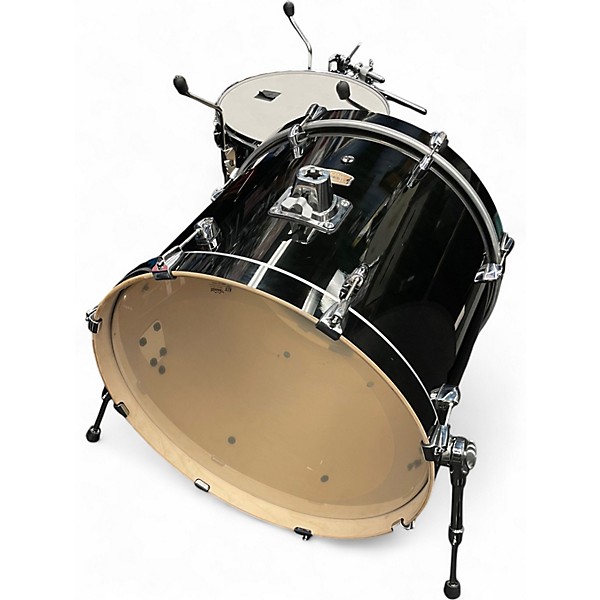 Used Yamaha 5 Piece Stage Custom Black Drum Kit