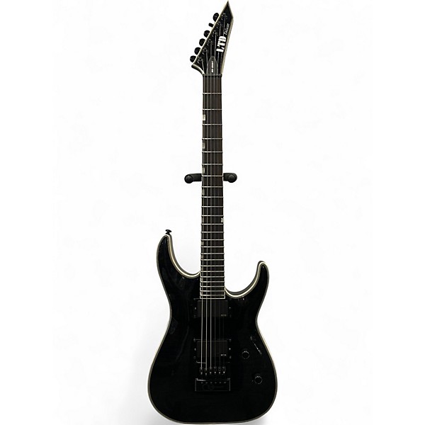 Used 2022 ESP LTD MH1000 with Evertune Transparent Black Solid Body Electric Guitar
