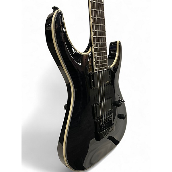 Used 2022 ESP LTD MH1000 with Evertune Transparent Black Solid Body Electric Guitar