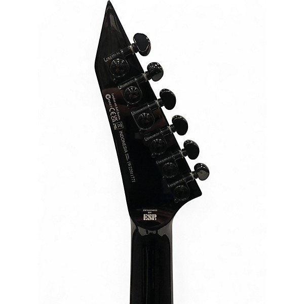 Used 2022 ESP LTD MH1000 with Evertune Transparent Black Solid Body Electric Guitar
