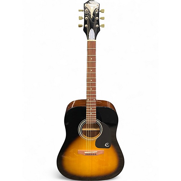Used Epiphone PRO-1 2 Tone Sunburst Acoustic Guitar