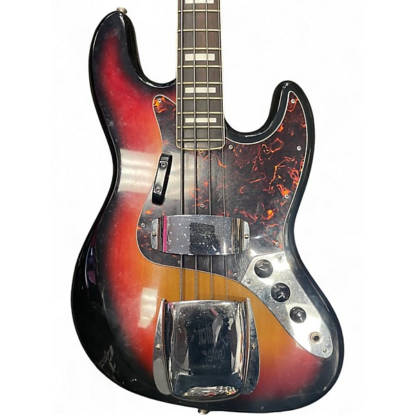 Used Cortez J Style Bass 3 Color Sunburst Electric Bass Guitar