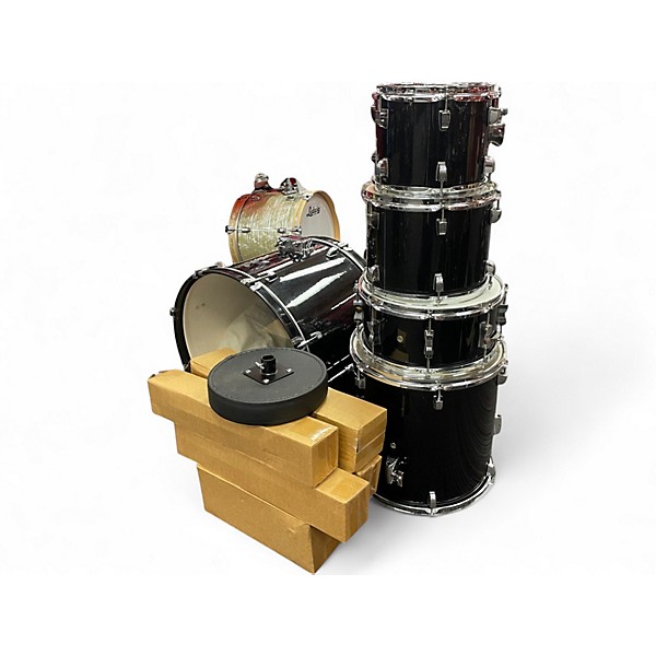 Used Ludwig 5 Piece BACKBEAT BLACK SPARKLE Drum Kit