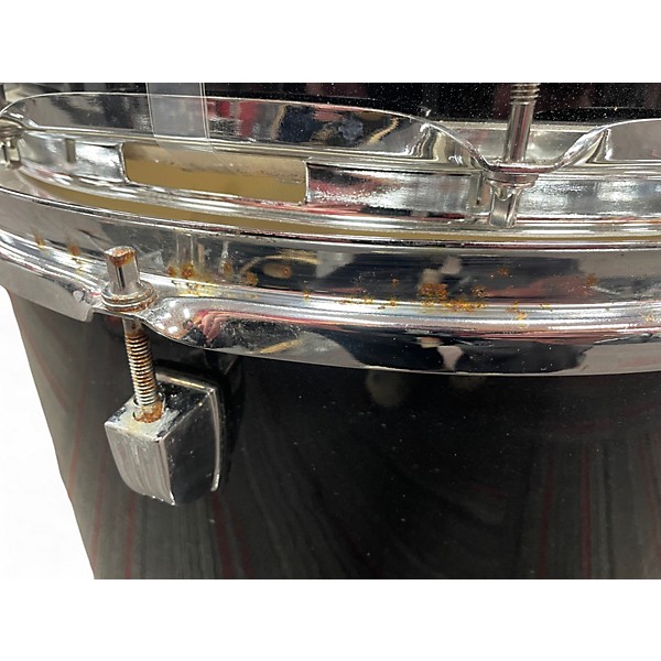 Used Ludwig 5 Piece BACKBEAT BLACK SPARKLE Drum Kit