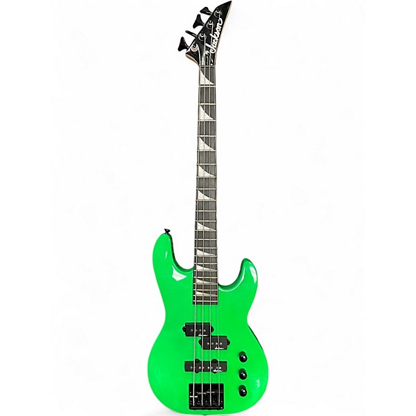 Used Jackson JS1X Minion Short Scale Green Electric Bass Guitar