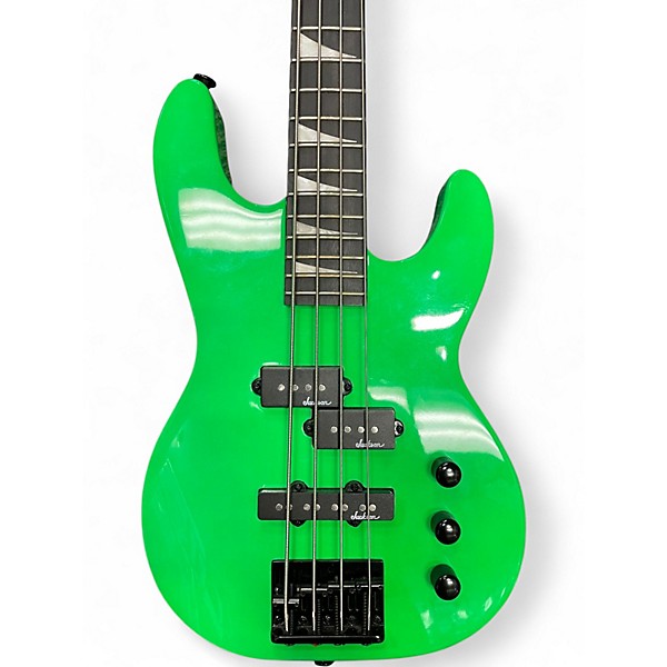 Used Jackson JS1X Minion Short Scale Green Electric Bass Guitar
