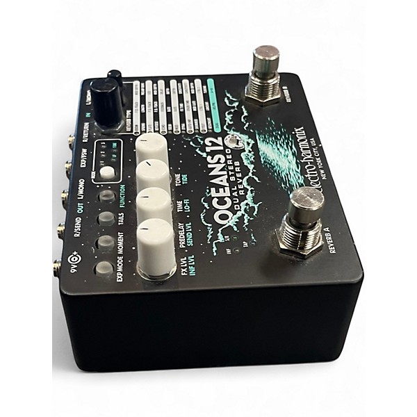 Used Electro-Harmonix Oceans 12 Dual Stereo Reverb Effect Pedal