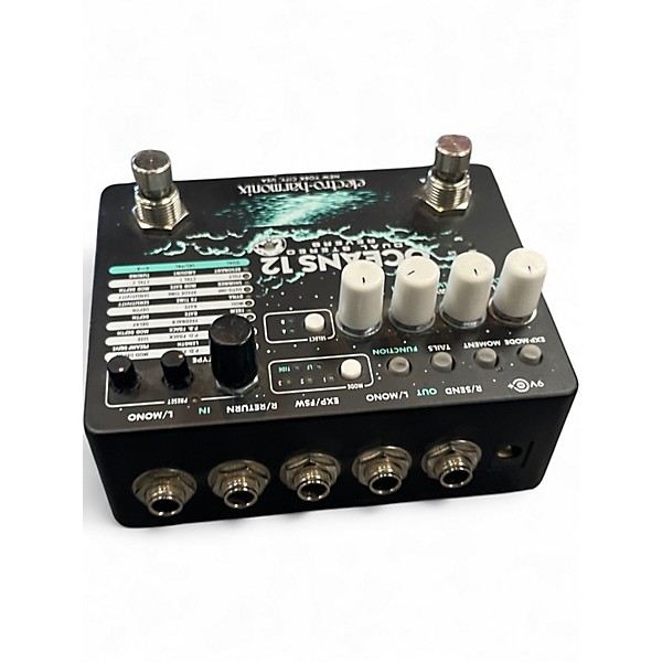 Used Electro-Harmonix Oceans 12 Dual Stereo Reverb Effect Pedal