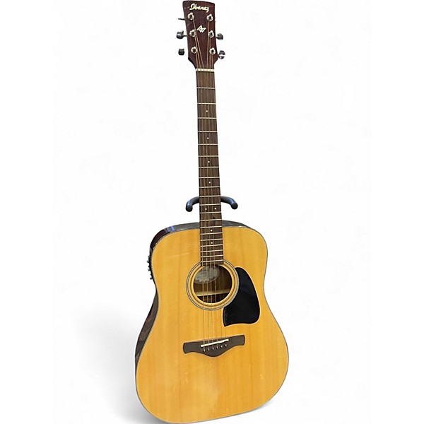 Used Ibanez AW58-E Natural Acoustic Electric Guitar