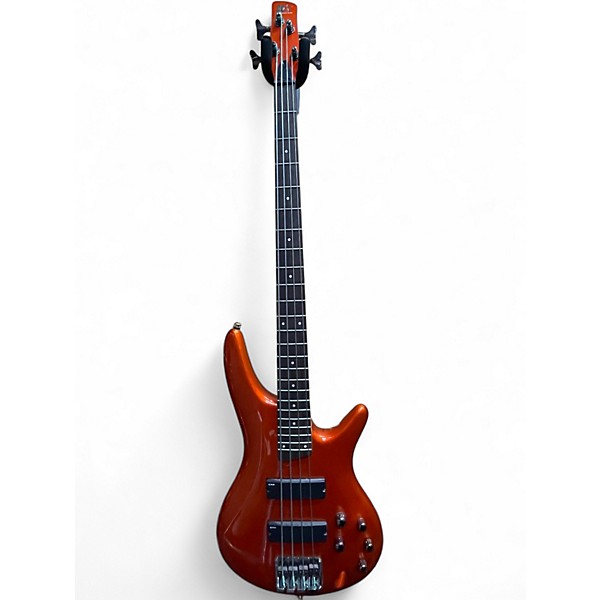 Used Ibanez SR300 Metallic Orange Electric Bass Guitar