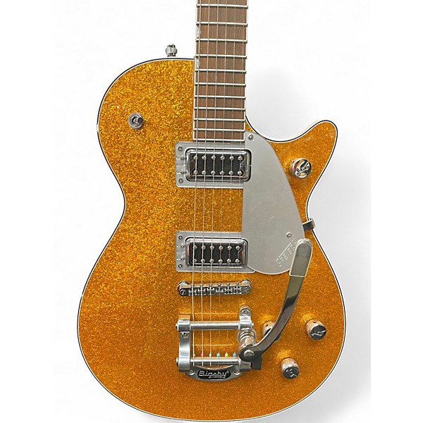 Used Gretsch Guitars G5230T Gold Sparkle Solid Body Electric Guitar