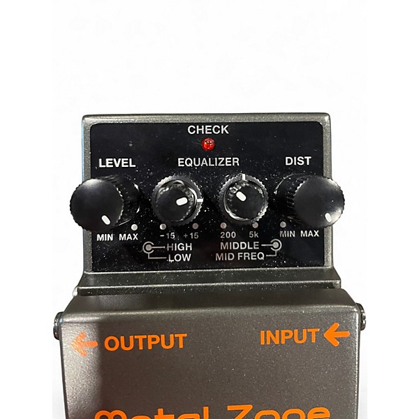 Used BOSS MT2 Metal Zone Distortion Effect Pedal