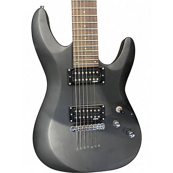 Used Schecter Guitar Research C7 Deluxe Black Solid Body Electric Guitar
