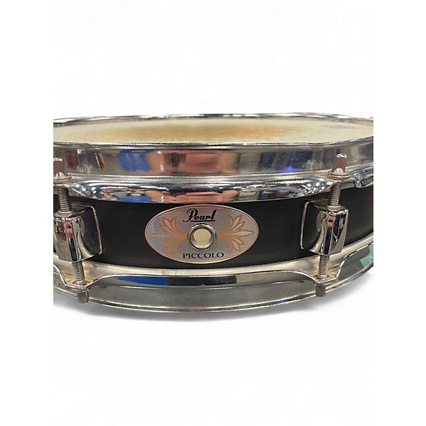 Used Pearl 13in PICCOLO SNARE Black Drum