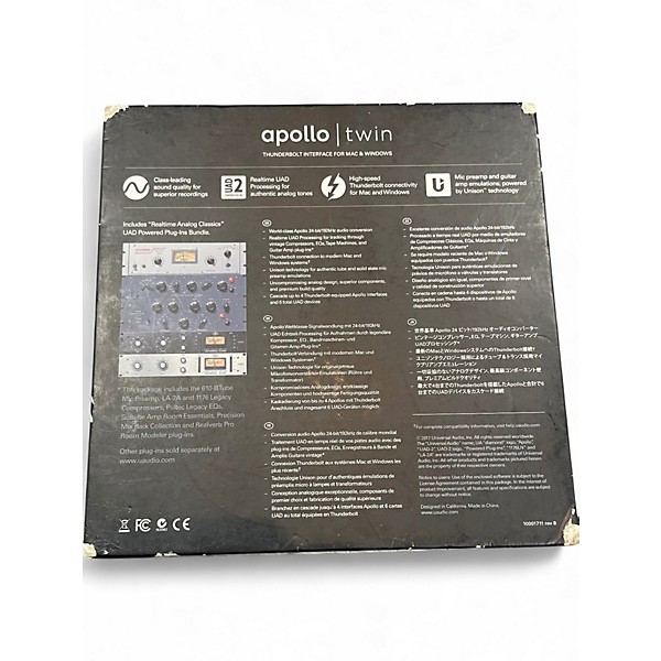 Used Universal Audio Apollo Twin Quad MKII Thunderbolt Audio Interface