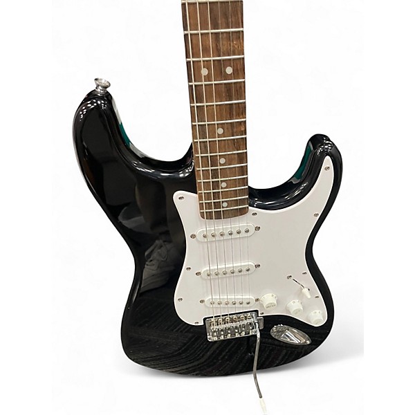 Used Squier Standard Stratocaster Black Solid Body Electric Guitar