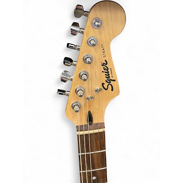 Used Squier Standard Stratocaster Black Solid Body Electric Guitar