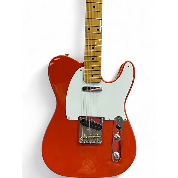 Used Fender Classic Player Baja Telecaster Fiesta Red Solid Body Electric Guitar