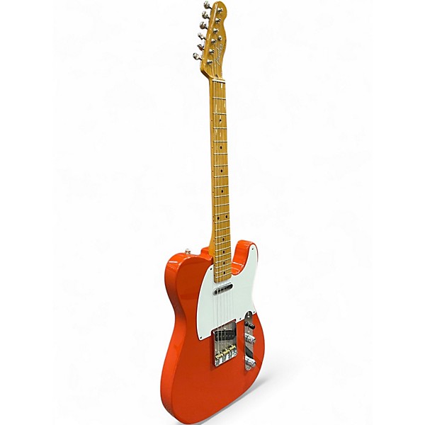 Used Fender Classic Player Baja Telecaster Fiesta Red Solid Body Electric Guitar