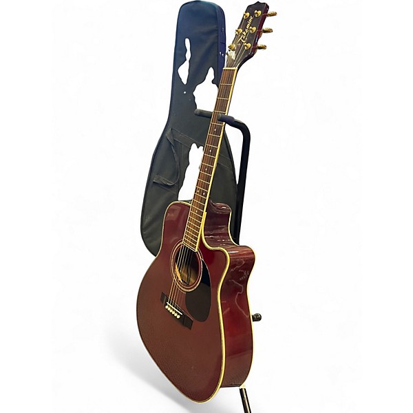 Used Takamine EG334RC Burgundy Acoustic Electric Guitar