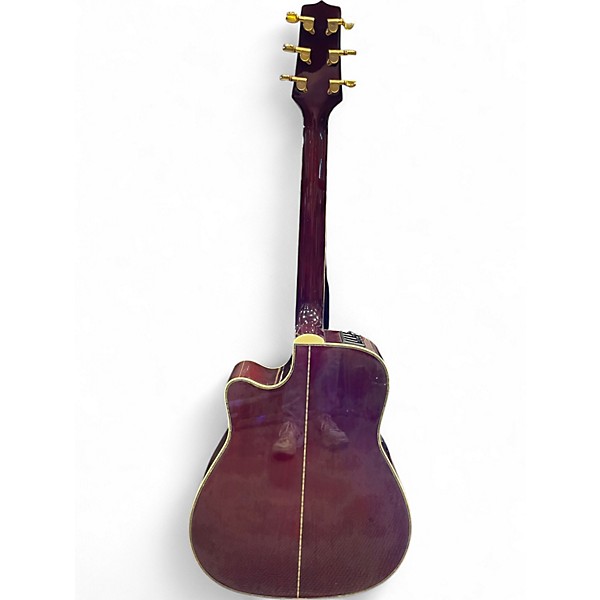 Used Takamine EG334RC Burgundy Acoustic Electric Guitar