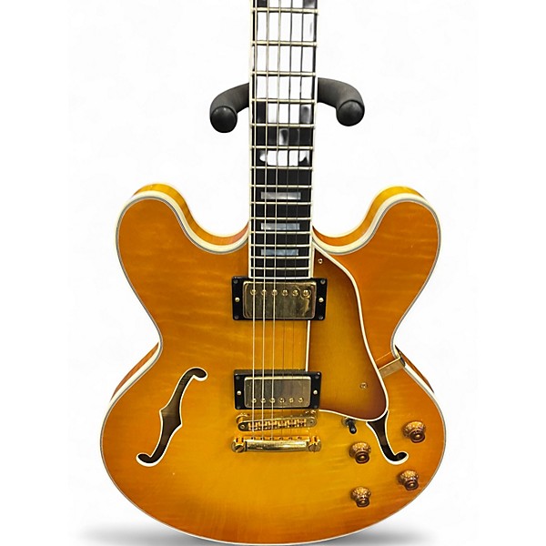 Used The Heritage H555 GOLDEN AMBER Solid Body Electric Guitar