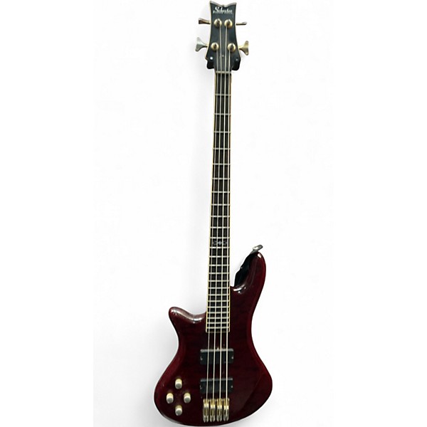 Used Schecter Guitar Research Diamond Series PT Left Handed Burgundy Electric Guitar