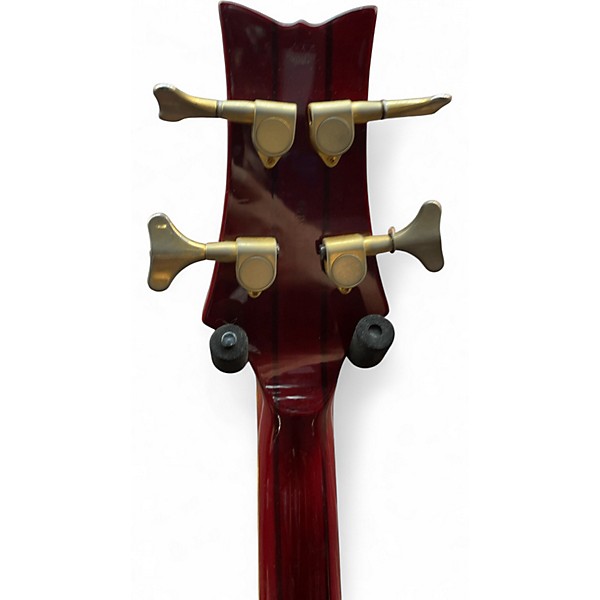 Used Schecter Guitar Research Diamond Series PT Left Handed Burgundy Electric Guitar