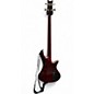 Used Schecter Guitar Research Diamond Series PT Left Handed Burgundy Electric Guitar