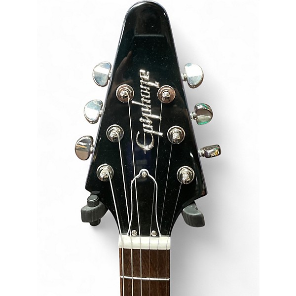 Used Epiphone Inspired by Gibson Flying V purple sparkle Solid Body Electric Guitar