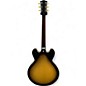 Used Gibson 335 Satin Finish 2 Tone Sunburst Hollow Body Electric Guitar