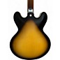 Used Gibson 335 Satin Finish 2 Tone Sunburst Hollow Body Electric Guitar