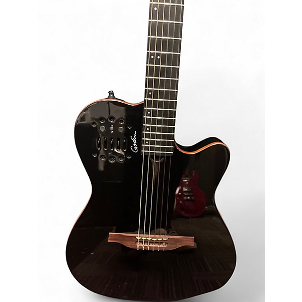 Used Godin ACS Multiac SLIM SA Black Classical Acoustic Electric Guitar