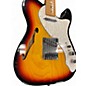 Used Fender 1969 Reissue Telecaster Thinline 2 Color Sunburst Hollow Body Electric Guitar