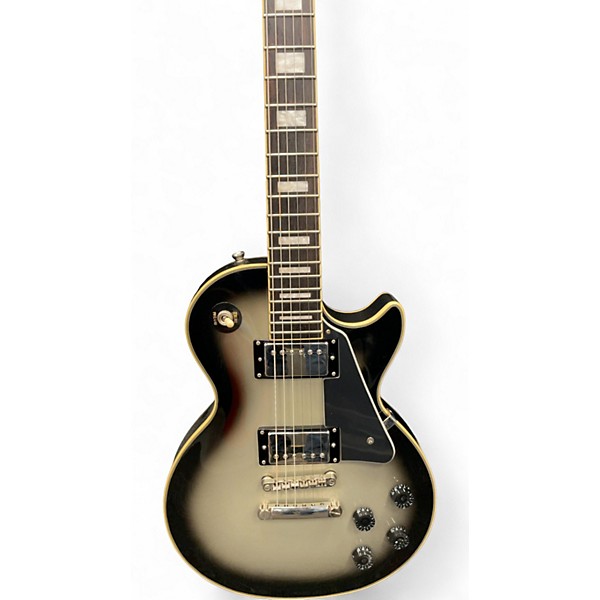 Used 2014 Epiphone Les Paul Custom Pro Silverburst Solid Body Electric Guitar