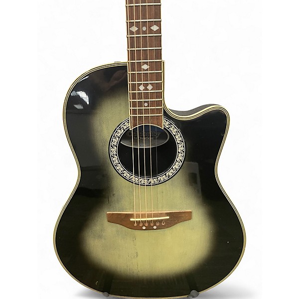 Used Ovation CC157 Trans Green Acoustic Guitar