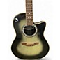 Used Ovation CC157 Trans Green Acoustic Guitar