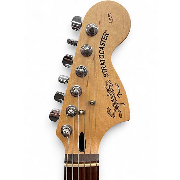 Used Squier Standard Stratocaster Cherry Sunburst Solid Body Electric Guitar