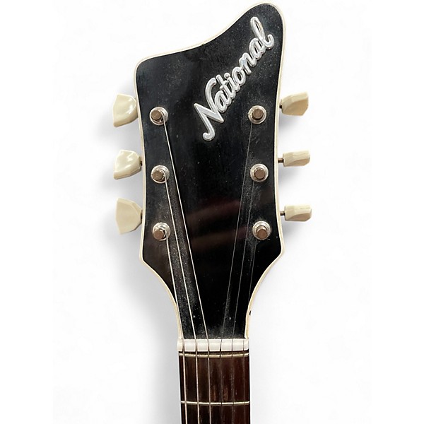 Vintage 1960s National Varsity 66 Black Solid Body Electric Guitar