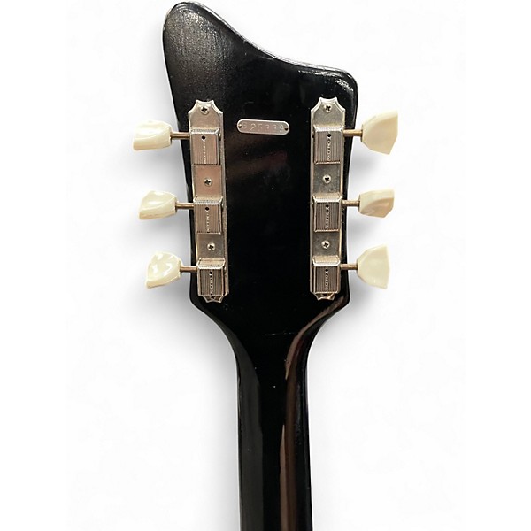 Vintage 1960s National Varsity 66 Black Solid Body Electric Guitar