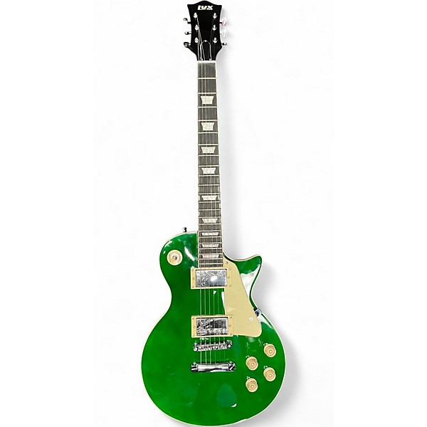 Used Lyxpro SB series LP Style Green Solid Body Electric Guitar