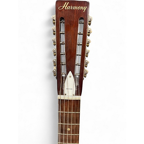 Vintage 1960s Harmony H137 Natural 12 String Acoustic Guitar
