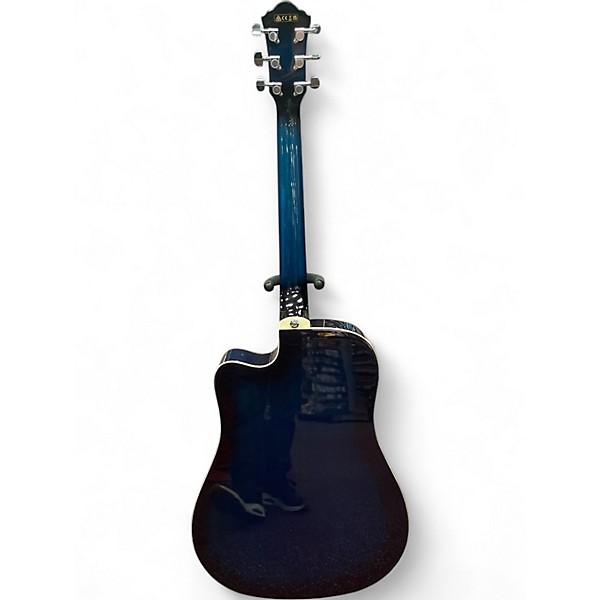 Used Ibanez V70CE Trans Blue Acoustic Electric Guitar
