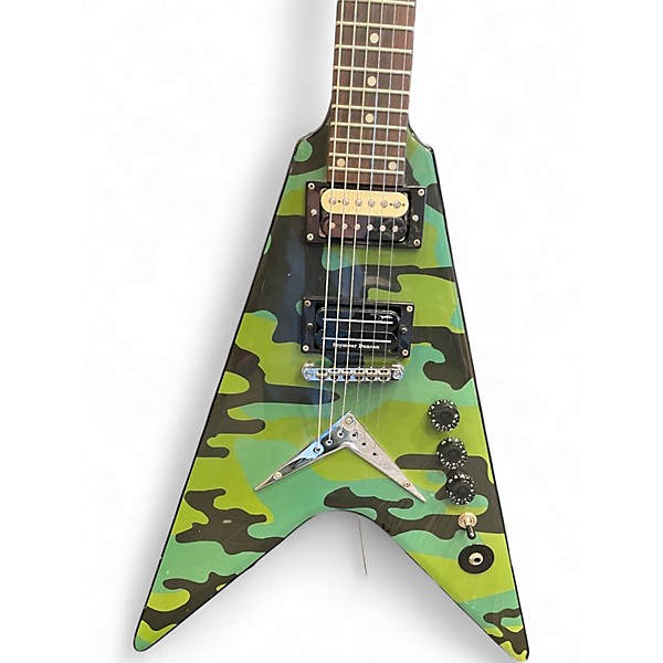 Used Washburn Dime V Camo Solid Body Electric Guitar