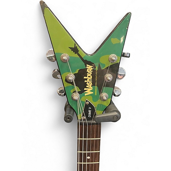 Used Washburn Dime V Camo Solid Body Electric Guitar